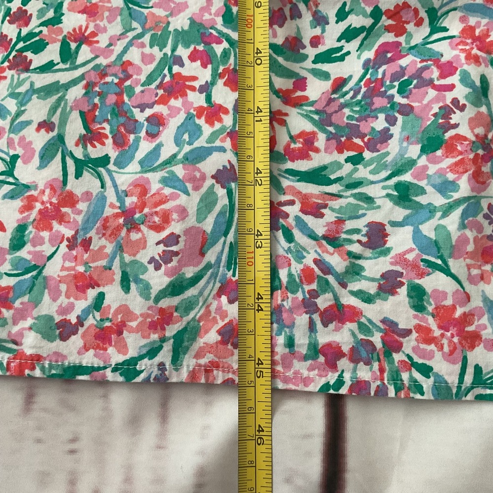 J.Crew Floral Flutter Sleeve Midi Dress Women 4 Square Neck Cottagecore Feminine - Picture 15 of 16